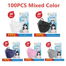 Mascarillas ffp2 어린이 키즈 KN95 마스크 niños fpp2 colores homologada espaa a ffp2mask 6-14 Years Boys Gir, 100PCS Mixed Color C