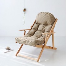 마켓비 SNUG 접이식안락의자 너도밤나무 아이보리, 블랙앤트 본상품선택
