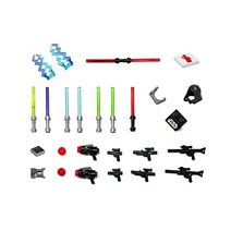 레고 스타 워즈 악세사리 and Weapons 펙키지 8 광선검s 블라스터s 2 디스플레이 S탄ds More