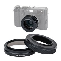 JJC F-WX100V 후지 X100 시리즈 필터렌즈후드 SET블랙, 1개