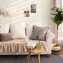 아망떼 센시아 순면 프릴 쇼파패드 3컬러 3인/4인용