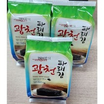 광천은하맛김 파래 재래 식탁김 광천김 선물용 15g 15봉, 3박스(45봉), 3개