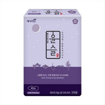 예지미인 윤슬 순한순면 슈퍼롱 오버나이트 생리대 날개형, 8개입, 1팩