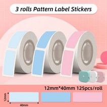 Phomemo-Q30 미니 포켓 감열식 라벨 메이커 기계 무선 DIY 스티커 라벨 기계 다양한 라벨 용지, 12x40mm Color_CHINA