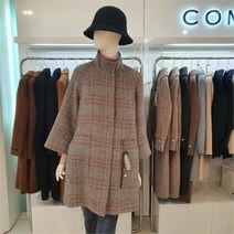 [꼼빠니아] DP02 차이나넥 체크코트 Caaw0-wch040