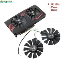 85mm T129215SU 비디오 그래픽 카드 ASUS EX-RX 570 GTX 1070 1060 듀얼 GeForce RX570-4G 8G GPU 쿨러 팬, T129215SU 5 SET