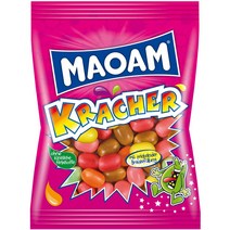 Maoam 하리보 마오암 독일 크래커 프룻 맛 츄잉 캔디 사탕 스낵 200g 4팩, 4개