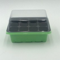 볍씨 모종 발아기 종자 이식기12 셀 파종 상자 사육 3 종 세트 선전 씨앗 꽃 성장 시작 발아 보육 냄비 식, 03 12 Holes-Green