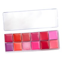 12 색 립스틱 팔레트 매트 쉬머 멀티 컬러 여성 메이크업 키트 걸스