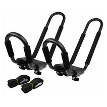 카약 거치대 캐리어 루프랙 가로바 2pcs 범용 탑 카누 패들 보트 서핑 스키 범용, 2개