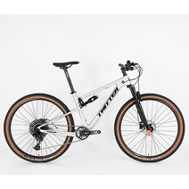 산악용 자전거 티타늄 MTB 입문용 도착 탄소 섬유 산악 속도 유압 디스크 브레이크, 은, 27.5x17(165-180cm)