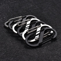 이리캠프 캠핑 카라비너 고강도 S 카라비나 스텐 비너, [실버] S 비너 7cm