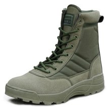 밀리터리 군대 군인 전투화 용품 서바이벌 워커 부츠 남자 전투 작업 안전 신발 특수 부대 사막 전술 군사 야외 하이킹 발목 육군