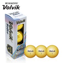 볼빅 골프공 솔리체 메탈코팅 펄 고반발 옐로우 3피스 3구, 선택완료