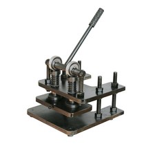 수동톰슨기 가죽 도무송 펀칭기 프레스 절단기 성형기, 노랑-프레스판 260X120mm