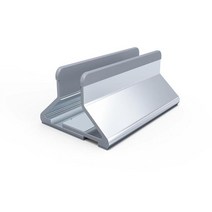 BESEGAD 알루미늄 조정 가능한 수직 데스크탑 노트북 홀더 스탠드 브라켓 애플 맥북 프로 맥 도서 레노버 요가 노트북, Style F Silver