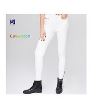 [Cavassion] 남여 승마바지, 28, 화이트