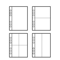 A5 미니 포토 카드 바인더 엽서 스티커 티켓 네컷 사진 콜렉트북 앨범 보관함, 바인더 속지(스티커2단)_메세지작성