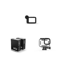 GoPro 고프로 미디어 모드 (HERO11 Black/HERO10 Black/HERO9 Black) & 듀얼 배터리 충전기 + 엔듀로 2개 공식 액세서리 라이트, 모드 + 배터리 + 보호 하우징