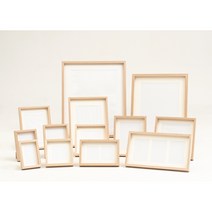 나무액자 우드프레임 다양한사이즈 사진보정인화가능, 내츄럴, 12x17