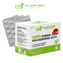 뉴질랜드 엘릭서맥스 쿠바산 폴리코사놀 66.8mg 60베지캡슐 사탕수수 policosanol, 6개, 60캡슐