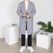 8컬러 울 캐시미어 3버튼 싱글코트 M L XL