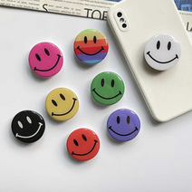 믹스더마켓 해피 미니 스마일 컬러 스마트톡 높이 조절 스마트링 브래킷 거치대, 스마일스마트톡_레드, 1개