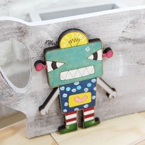 플레이우드 로버트 (톨페인팅) 반제품 diy 인테리어 소품 무도색 꾸미기 공예 우드, 로버트 (톨페인팅) -B33-0002