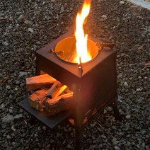 화목난로 엘로슈홈 입문자용 캠핑 장작 펠릿 캠린이, 1개