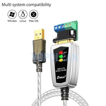 고품질의 USB 2.0 to RS485 RS422 직렬 컨버터 어댑터 케이블 FTDI 칩은 Win 10 8 7 Vista XP Linux mac을, 03 Length 1.2m