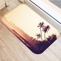 발매트 차량 업소용 주방 현관 1 pcs 비치 바다 스타일 인쇄 매트 플란넬 패브릭, 12, 400mmx600mm