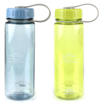 락앤락 휴대용 에코 슬림 물병 500ml 2개, 블루+그린