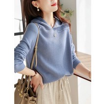 여성용 니트 후디 수거 누출~카운터는 꼬리표 철회 유명 대외 무역 여성 류 후드 모직