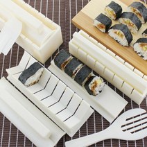 [햇볕과너] 네모 하트 동그라미 모양 김밥틀 김밥메이커 10종세트 대나무 김발, 하트 삼각 김밥발 세트, 1세트
