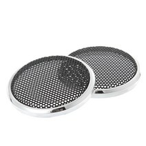 2 pcs 50mm 스피커 스틸 메쉬 라운드 그릴 보호 ​​커버 장식 원, 한개옵션0