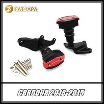 혼다 호환 호환 CBR500R 2013 용 오토바이 액세서리 바닥 보호 낙하 방지 가드 엔진 범퍼, 04 옐로우