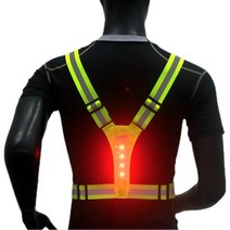 LED 조끼 SV8G 그린 안전 반사 라이딩 조깅 야간작업