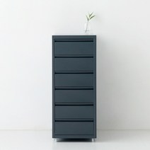 마켓비 DOMINIK 서랍장 6단, 다크그레이 8016.7250