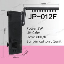 어서와 SUNSUN 내장 필터 정수기 산소 농축 수족관 탱크 내 유량 생성 3 인 1, Eu adapter plug, JP-012F
