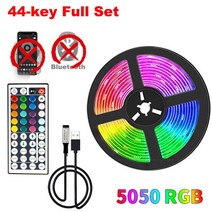 LED 스트립 조명 USB Led RGB 테이프 5050 5V 유연한 램프 리본 크리스마스 장식 집, 03 44-key_04 4 메터