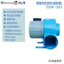 이노텍/소형송풍기/하향식송풍기/급배기팬/집진기/일반형/삼상/공업용전압////TBW-103