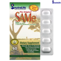뉴트럴라이프 NutraLife 오리지널 SAMe 400mg 장용성 코팅 정제 60정, 1개, 60개