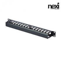넥시 NX-1U-MANAGEMENT B 1U 매니지먼트 판넬 B 허브랙 서버랙 액세서리 블랙 H44.5 x W483 x D67.5 NX866