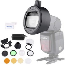 Godox V860III V860II V850III TT685II TT685 TT600 플래시 스피드 라이트와 호환되는 S-R1 플래시 헤드, 단색, 한 사이즈