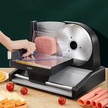 가정용 소형 육절기 고기 슬라이서 편육기 자르는기계 냉동 절단기, 전동 슬라이서