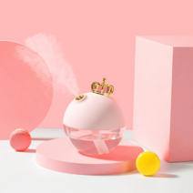 keka 미니 가습기 무선 미스트기 무드등 무소음 2가지 모드 USB, 핑크