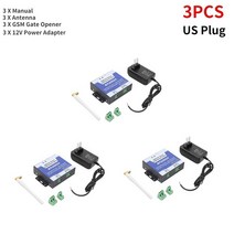 출퇴근기록기 얼굴인식 근태 지문 인식기 EU/US RTU5024 GSM 게이트 오프너 릴레이 스위치 무선 원격 제어, 06 3pcs US Plug