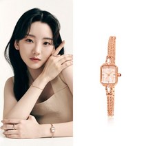 동아 수성 로이드 =위빙 미니스퀘어 로즈골드 메탈시계 LL2G20329WGG