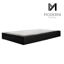 모더니가구 레이 가죽 하단 침대프레임 받침대, 블랙