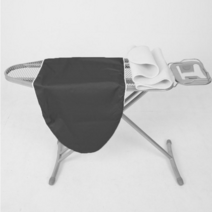 스탠드 다리미판 커버+패드 (100 x 40cm) 블랙 (다리미판 미포함), 검정색
